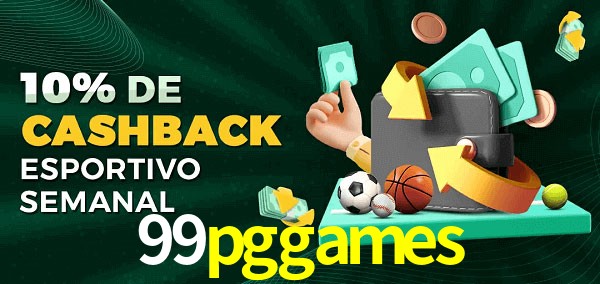 10% de bônus de cashback na 99pggames